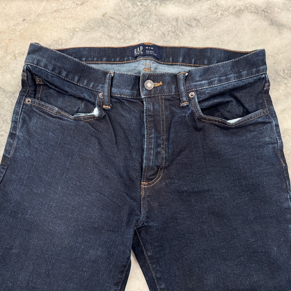 Gap Men’s Jeans Dark Wash Skinny 33x30 EUC